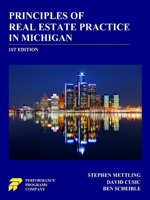 Title details for Principles of Real Estate Practice in Michigan by Stephen Mettling - Available